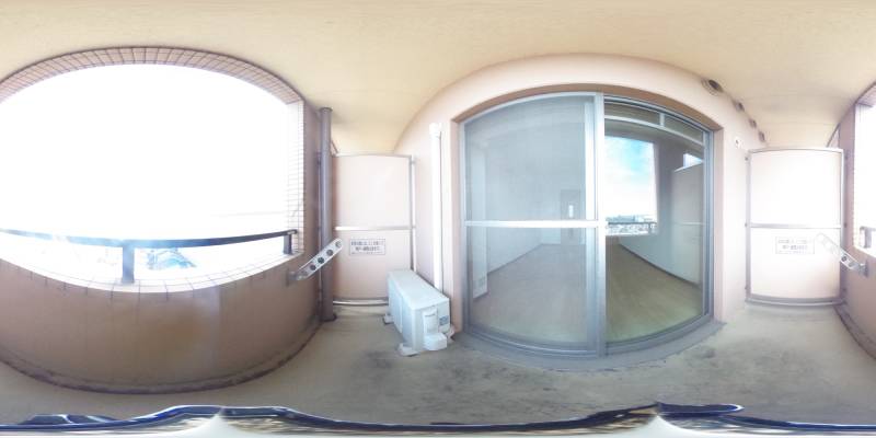 パノラマ画像バルコニー