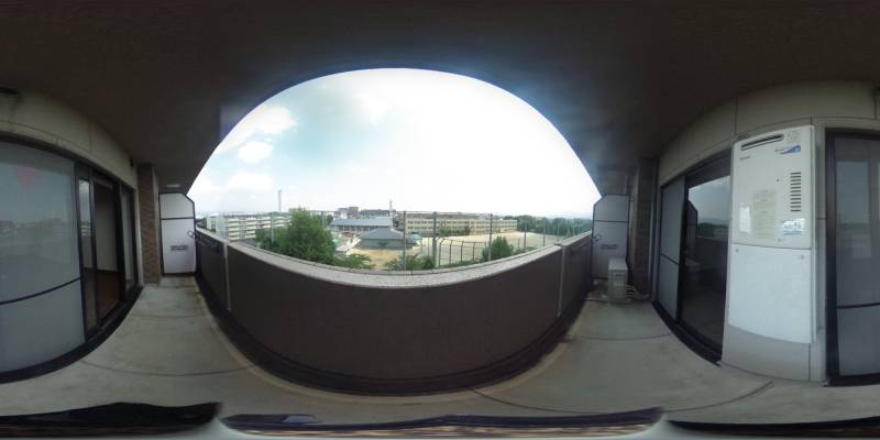 パノラマ画像バルコニー