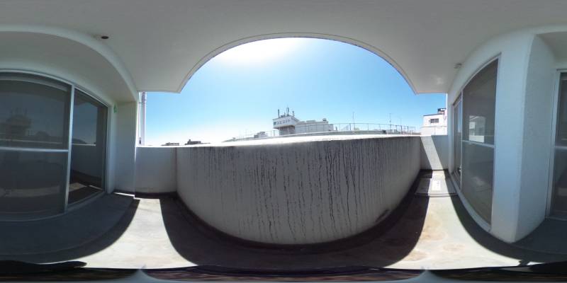 パノラマ画像バルコニー