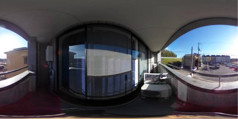 パノラマ画像バルコニー