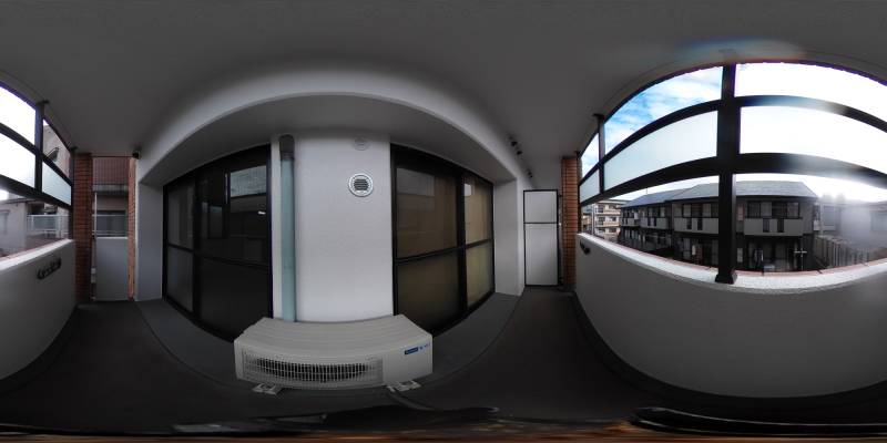 パノラマ画像バルコニー