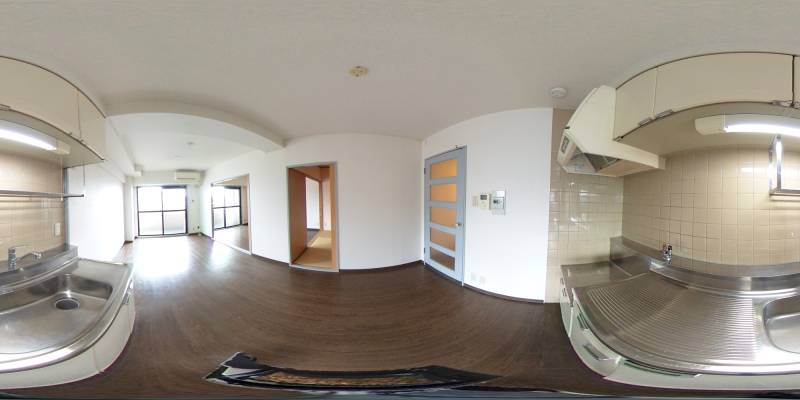 パノラマ画像キッチン