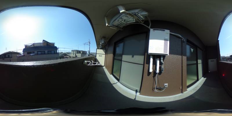 パノラマ画像バルコニー