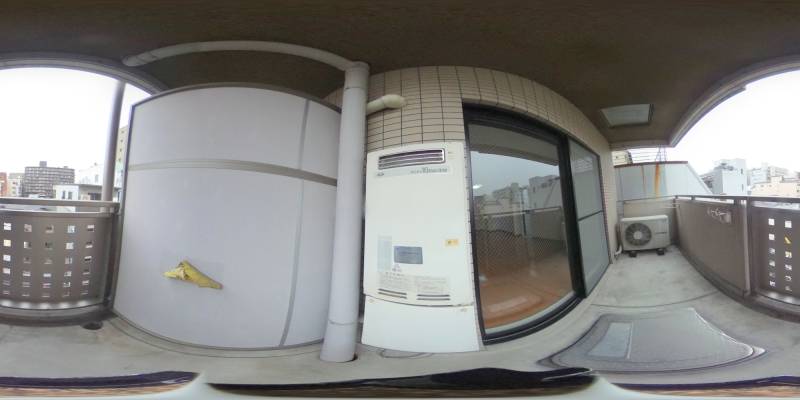 パノラマ画像バルコニー