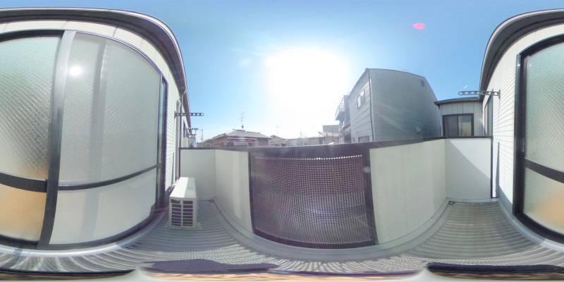 パノラマ画像バルコニー