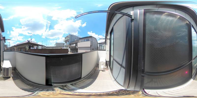 パノラマ画像バルコニー