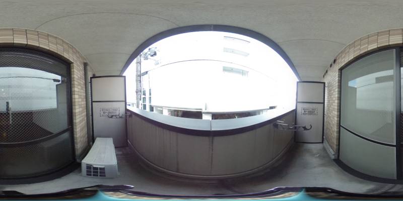 パノラマ画像バルコニー