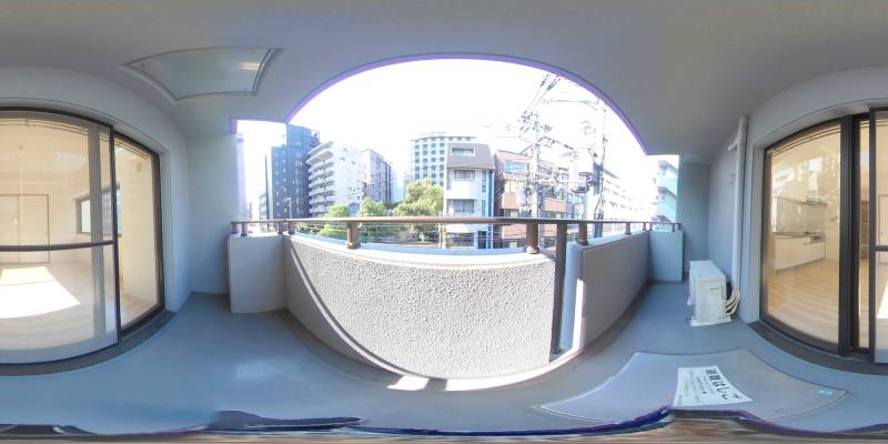 パノラマ画像バルコニー