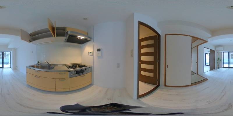 パノラマ画像キッチン