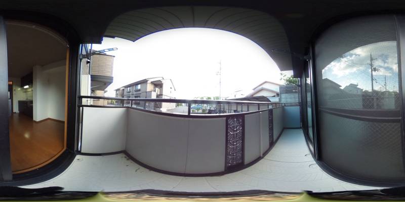パノラマ画像バルコニー