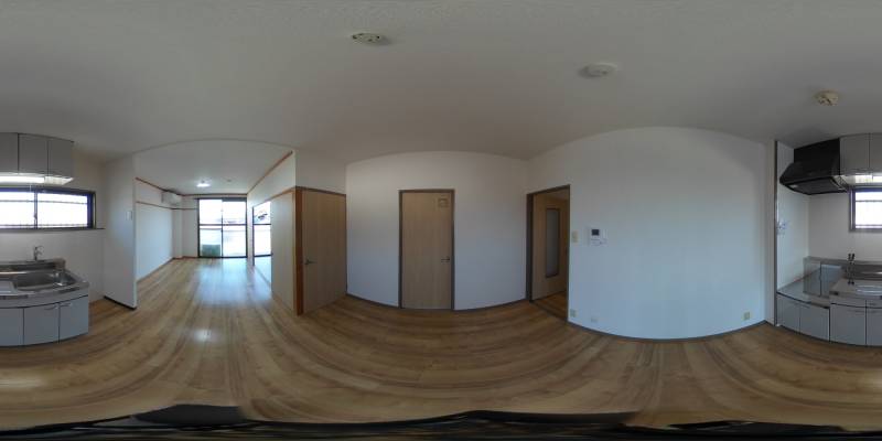 パノラマ画像キッチン