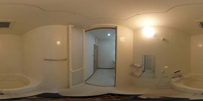 パノラマ画像バスルーム