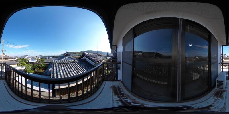 パノラマ画像バルコニー