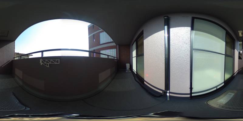 パノラマ画像バルコニー