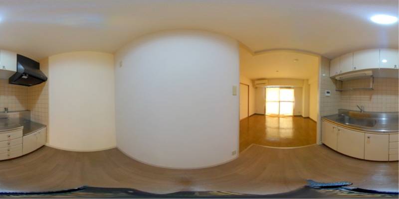 パノラマ画像キッチン