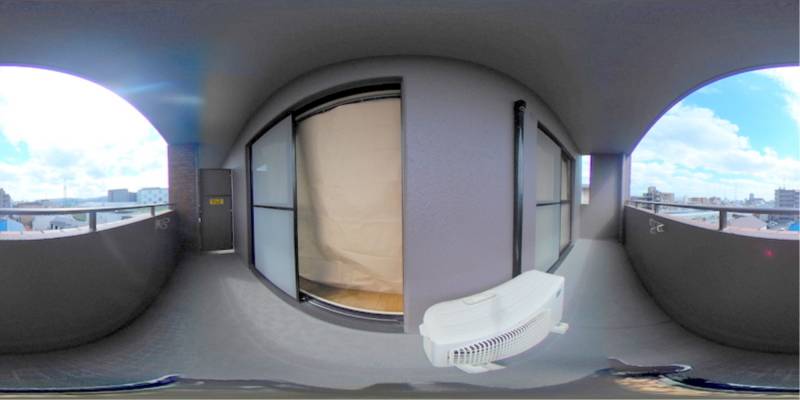 パノラマ画像バルコニー