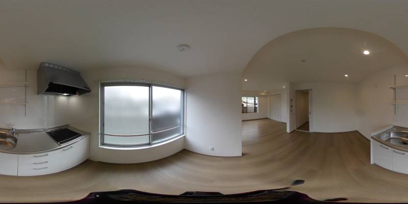 パノラマ画像キッチン