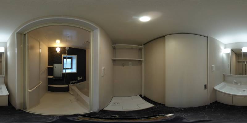 パノラマ画像洗面所