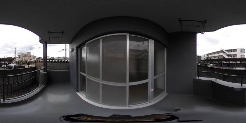 パノラマ画像バルコニー