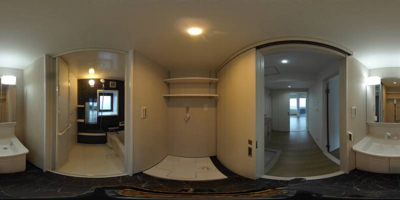 パノラマ画像洗面所