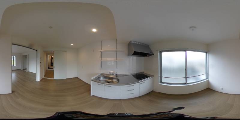 パノラマ画像キッチン