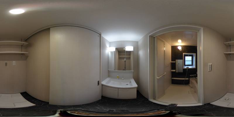 パノラマ画像洗面所