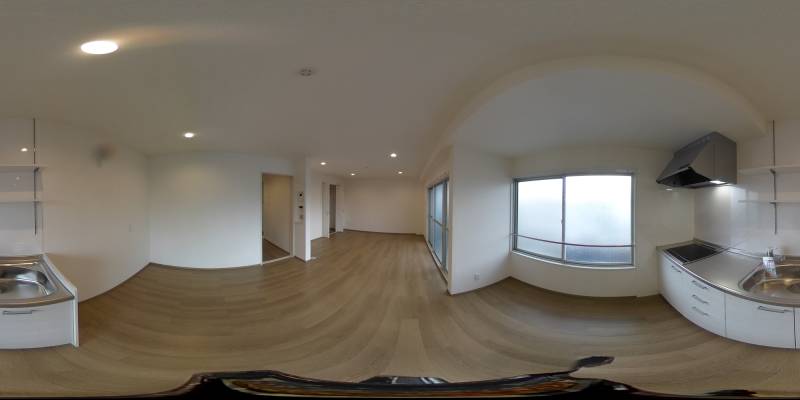 パノラマ画像キッチン