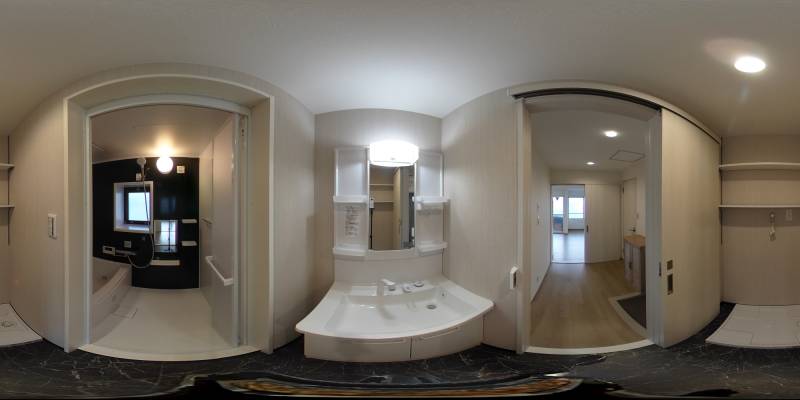 パノラマ画像洗面所