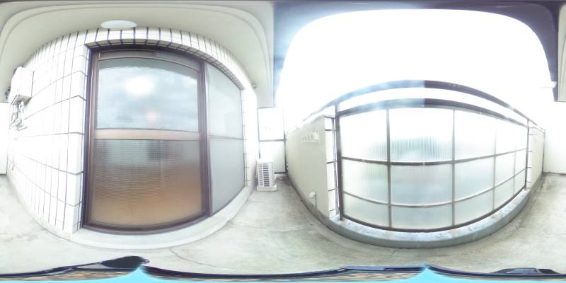 パノラマ画像バルコニー