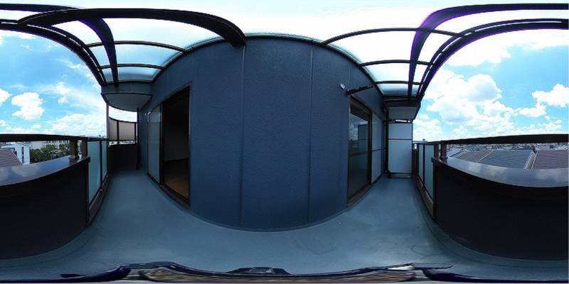 パノラマ画像バルコニー