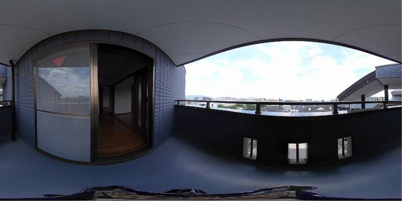 パノラマ画像バルコニー