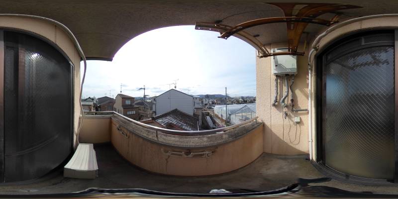 パノラマ画像バルコニー