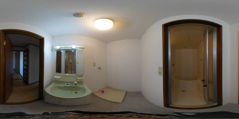 パノラマ画像洗面所