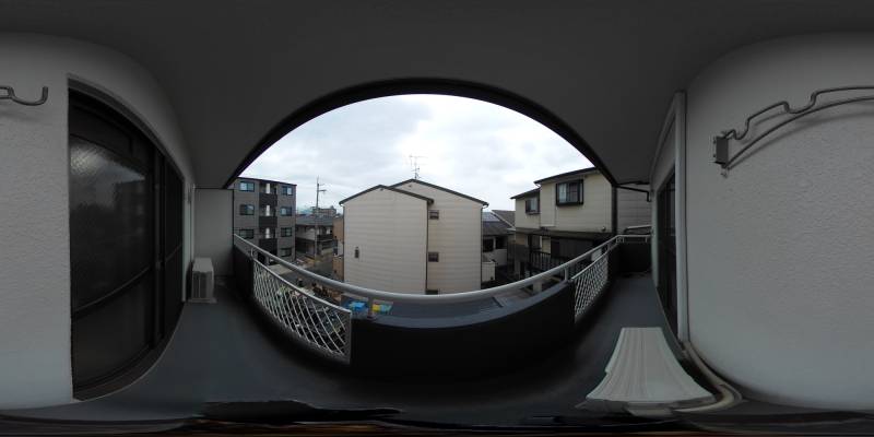 パノラマ画像バルコニー