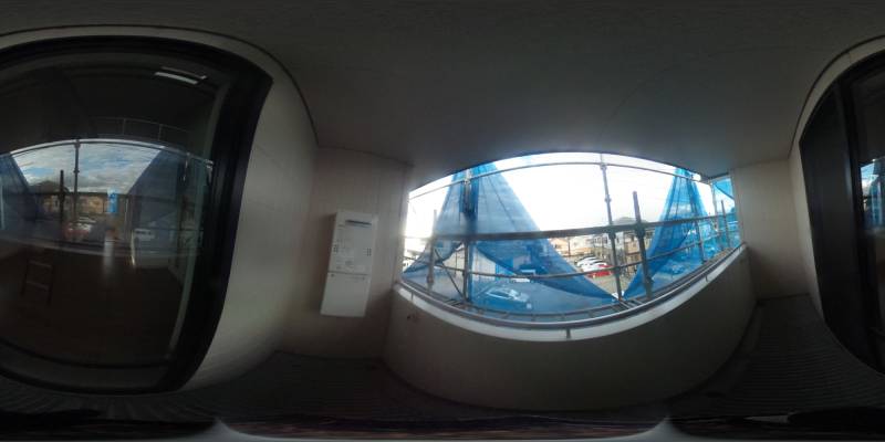 パノラマ画像バルコニー