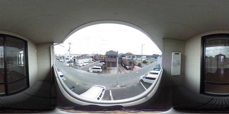 パノラマ画像バルコニー