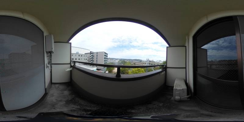 パノラマ画像バルコニー