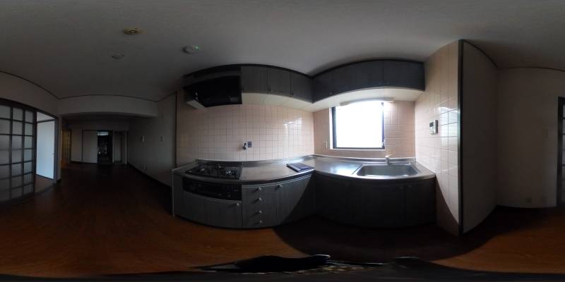 パノラマ画像キッチン