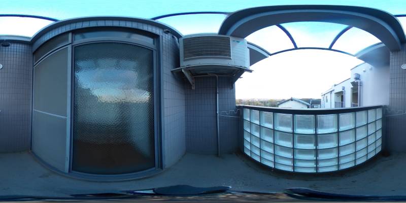 パノラマ画像バルコニー