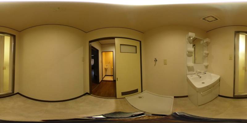 パノラマ画像洗面所