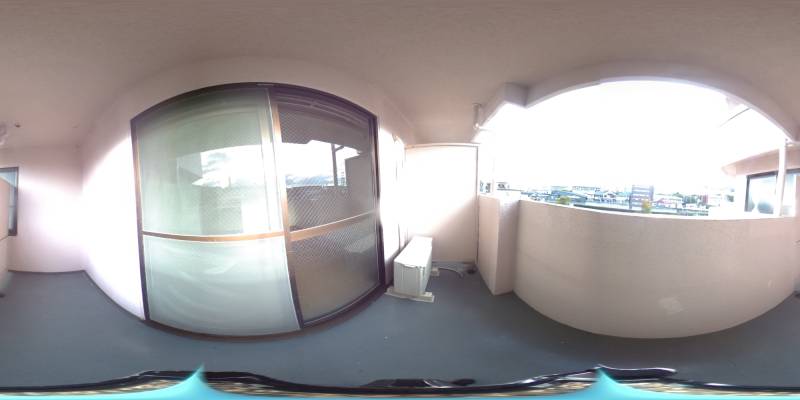 パノラマ画像バルコニー