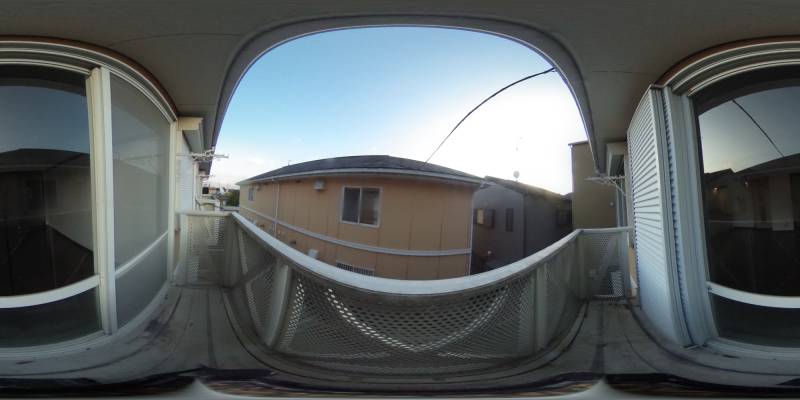 パノラマ画像バルコニー