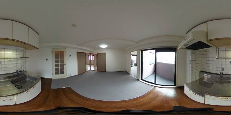 パノラマ画像キッチン
