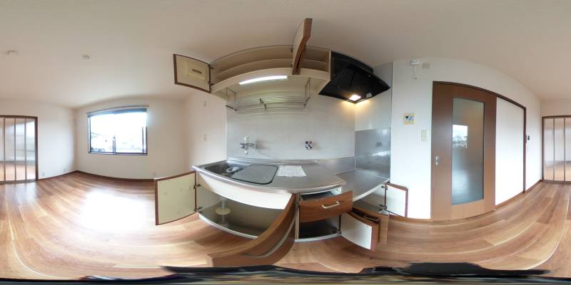 パノラマ画像キッチン