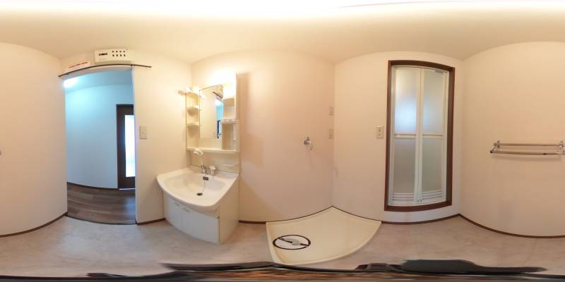 パノラマ画像洗面所