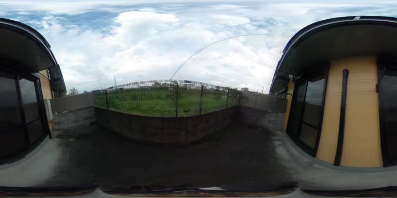 パノラマ画像バルコニー