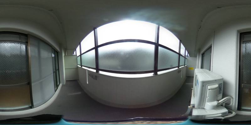 パノラマ画像バルコニー