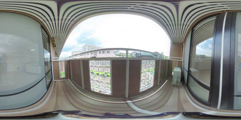 パノラマ画像バルコニー