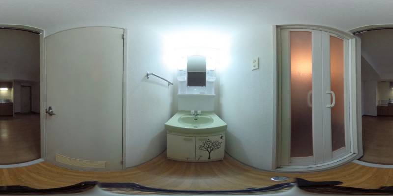 パノラマ画像洗面所