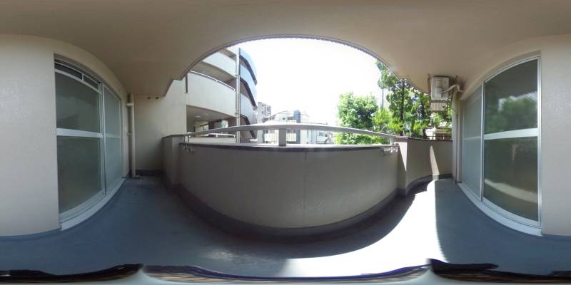 パノラマ画像バルコニー